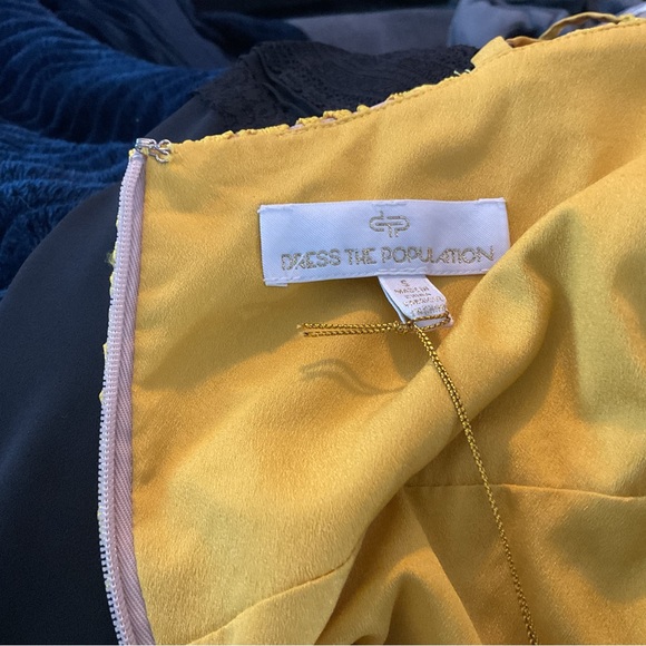 Dress the Population Sunny Yellow Mini Dress - Picture 8 of 8